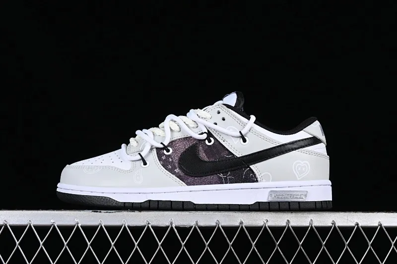 All categories Nk SB Dunk series Nk SB Dunk Low low-top sneakers Nk Dunk Low Panda Prank-Love Cashew Flower SB strap casual sneakers DJ6188-002